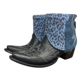 9.5 Two Toned & Blue Leopard Canty Boots®