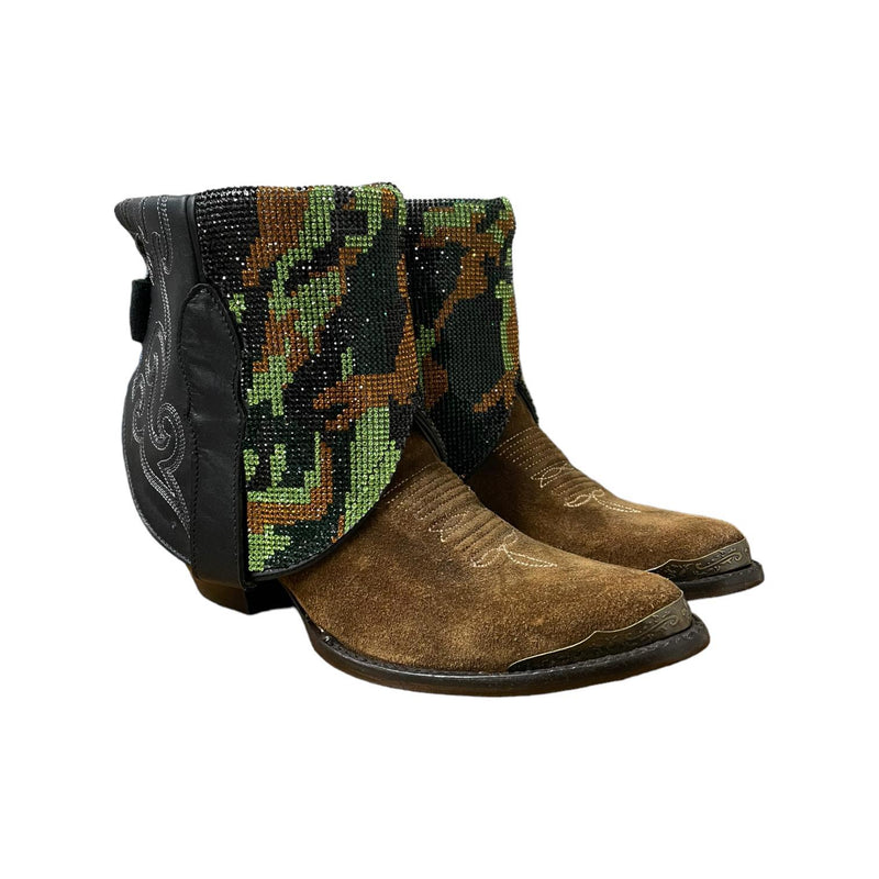 6.5 Two Toned & Camo Crystals Canty Boots®