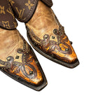 7 Tooled & Studded with Designer Canty Boots® and Gold Heart Inlay