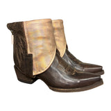 6.5 Brown & Shimmery Leather Canty Boots®