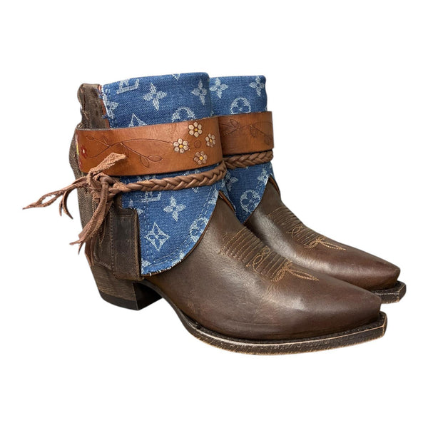 7.5 Brown & Designer Denim Canty Boots®