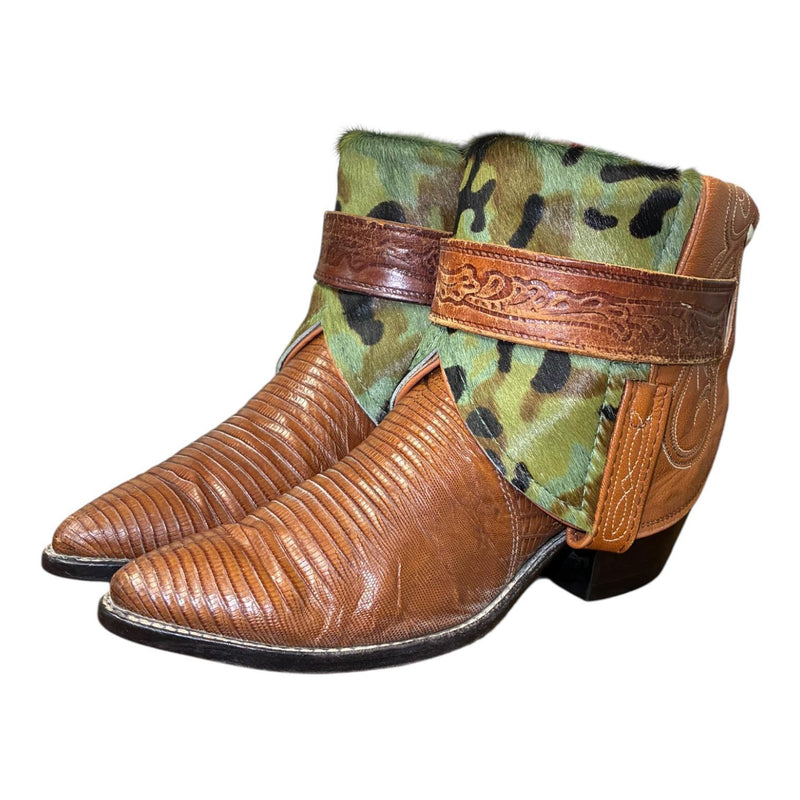 6.5 Exotic Brown & Camo Hair-on Hide Canty Boots®