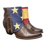 7.5 Dark Brown & American Flag Canty Boots®