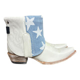 10 White & Star Denim Canty Boots®