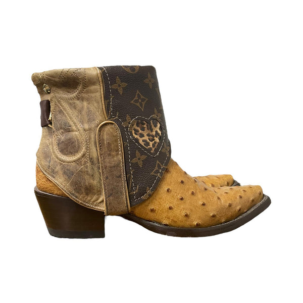 8 Two Toned Exotic & Designer Canty Boots® with Heart Inlay