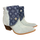 11 Baby Blue Rough Out & Designer Denim Canty Boots®