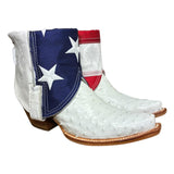 7 Exotic White & American Flag Canty Boots®
