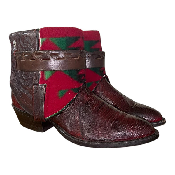 9 Exotic Maroon & Wool Canty Boots®