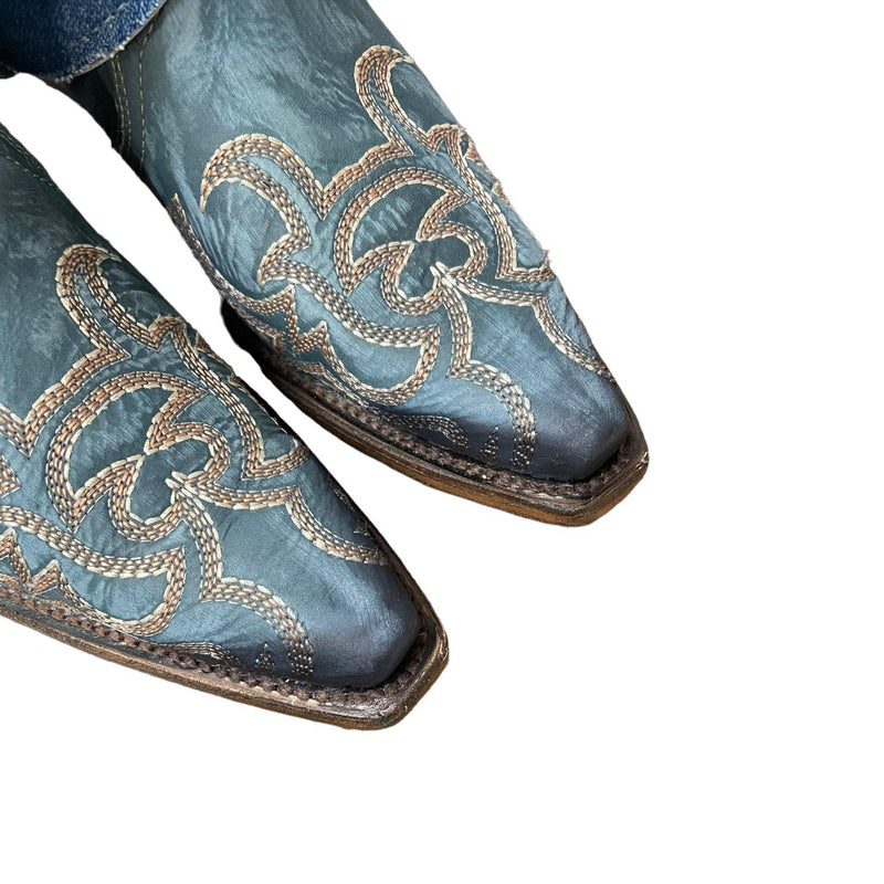 8 Two Toned Blue & Denim Canty Boots®