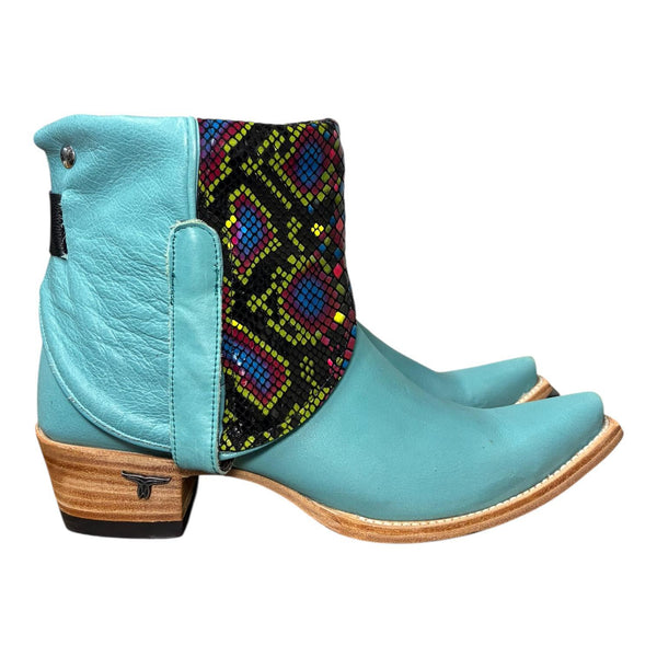 9 Turquoise & Exotic Printed Leather Canty Boots®