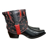6.5 Tooled Black & Red Canty Boots®