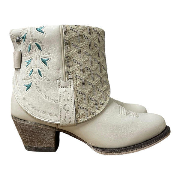 7 Embroidered Cream & Designer Canty Boots®