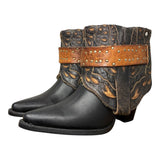 7 Black & Tooled Inlay Canty Boots®