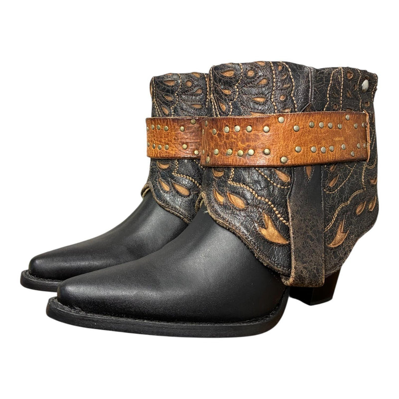 7 Black & Tooled Inlay Canty Boots®