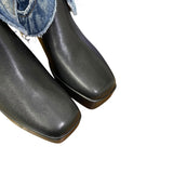 9.5 Black & Blue Denim Textile Platform Canty Boots®