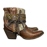 6.5 Embroidered Brown & Designer Canty Boots®