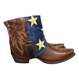 8.5 Brown & American Flag Canty Boots®