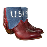 11 Red & Denim Americana Canty Boots® with USA Inlay