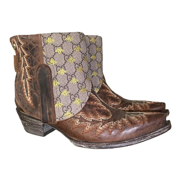 8 Embroidered Brown & Designer Canty Boots®