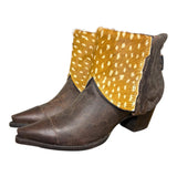 10 Brown & Spotted Hair-on Hide Canty Boots®