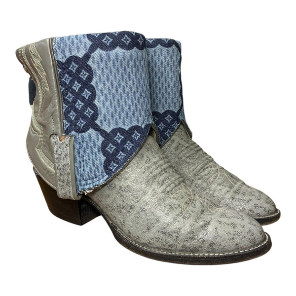 7.5 Marbled Gray & Designer Denim Canty Boots®