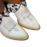 6.5 Two Toned & Spotted Hair-on Hide Canty Boots®