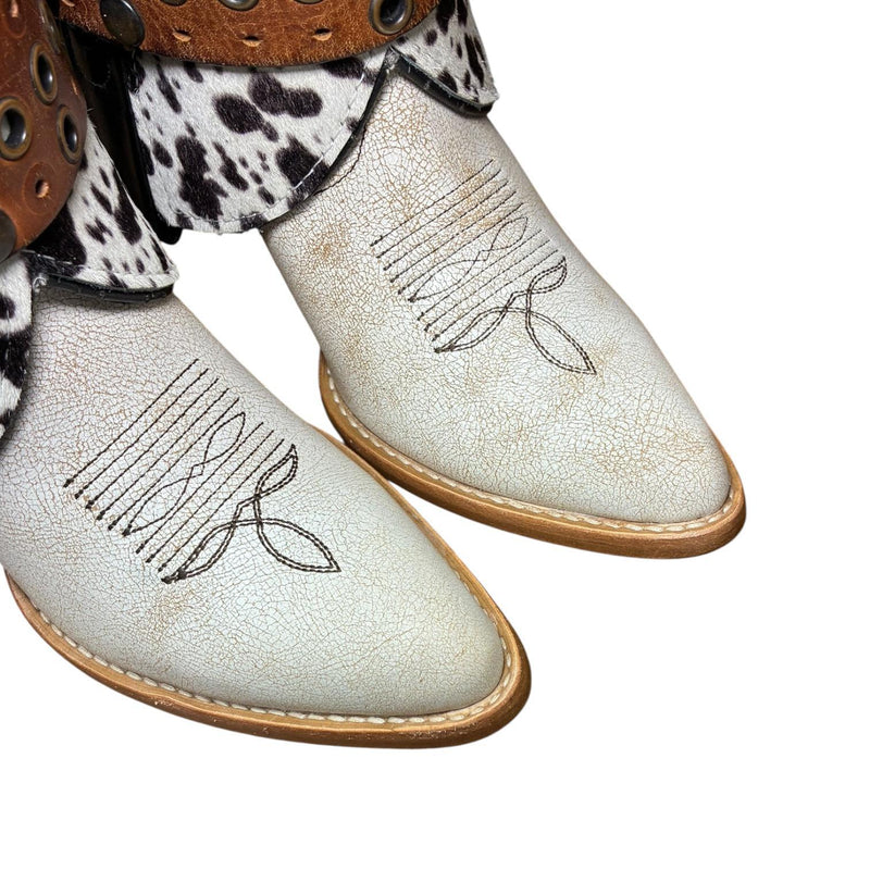 6.5 Two Toned & Spotted Hair-on Hide Canty Boots®