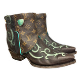 10 Tooled & Designer Canty Boots® with Chalcedony Concho