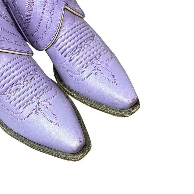 8.5 Purple & Designer Holographic Pocket Canty Boots®