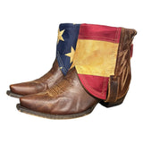 9 Brown & American Flag Canty Boots®