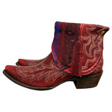9 Embroidered Red & Wool Canty Boots®