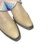 9 Embroidered Tan & Wool Canty Boots®