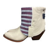 7 Cream & American Flag Denim Canty Boots®