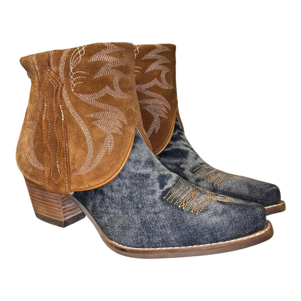 8.5 Denim Textile & Rough Out Canty Boots®
