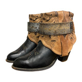 8 Two Toned & Tooled Stacked Heel Canty Boots®