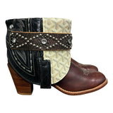 9 Two Toned & Designer Stacked Heel Canty Boots®