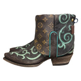 10 Tooled & Designer Canty Boots® with Chalcedony Concho