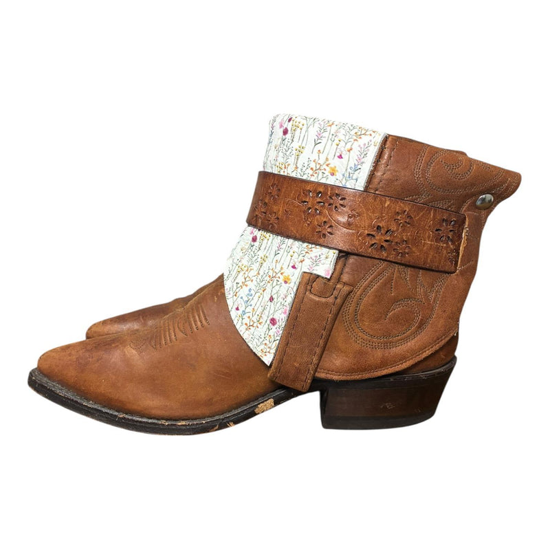 8 Brown & Multi-color Floral Print Canty Boots®