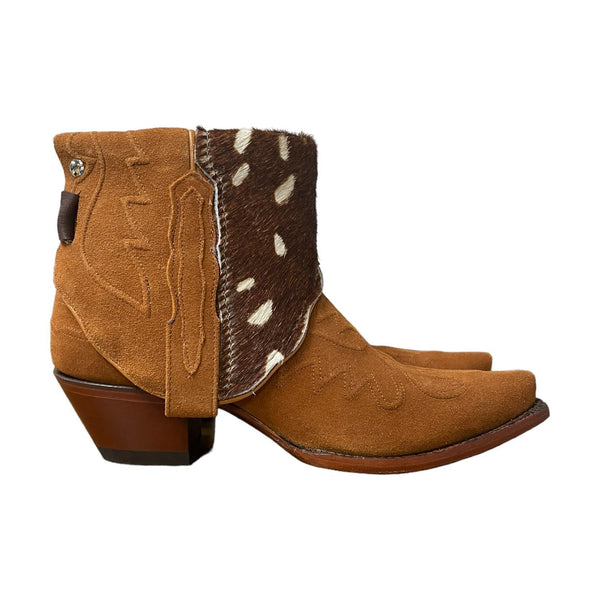 10 Brown & Hair-on Hide Rough Out Canty Boots®