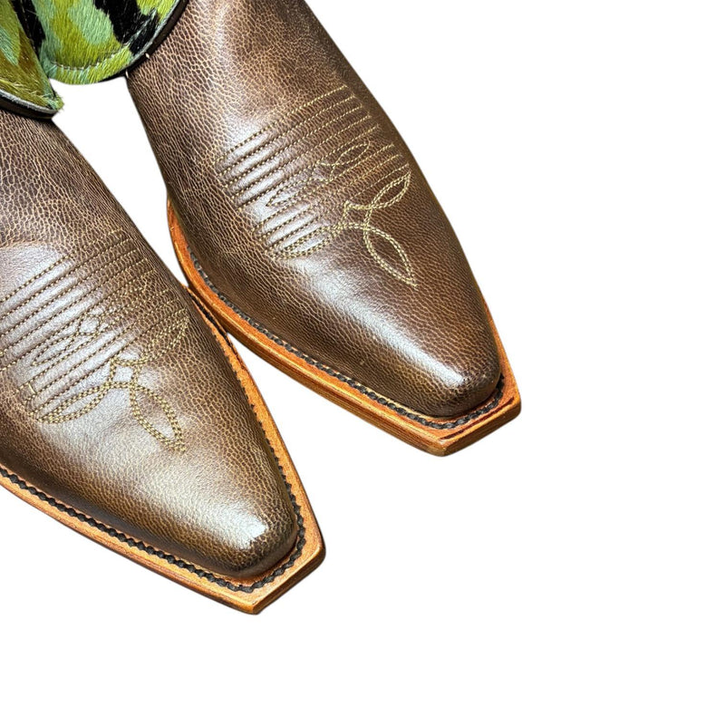 7 Brown & Camo Hair-on Hide Canty Boots®