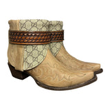 8.5 Embroidered Tan & Designer Canty Boots®