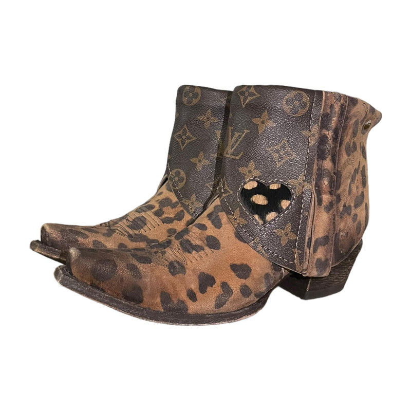 7 Leopard & Designer Canty Boots® with Heart Inlay