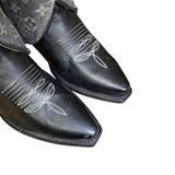9 Black & Designer Denim Canty Boots® with Bumblebee Jasper Conchos