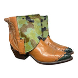 6.5 Tan & Camo Hair-on Hide Canty Boots®