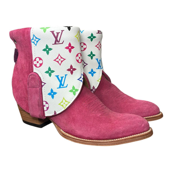 10 Pink Rough Out & Designer Canty Boots®