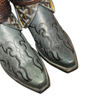 8.5 Embroidered Black & Designer Canty Boots®