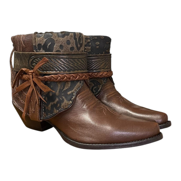 8 Brown & Hair-on Hide Canty Boots®