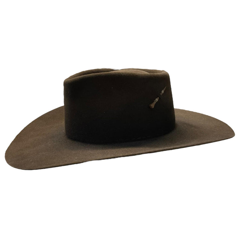 Dark Brown Western Hat - Size 6 3/4