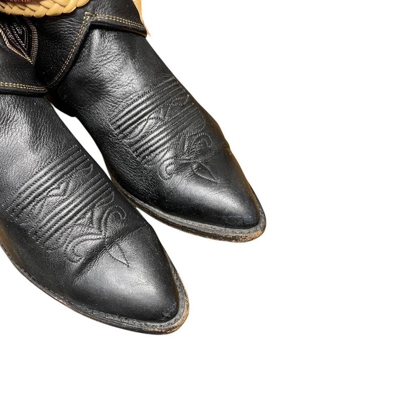 8 Embroidered Black Canty Boots®