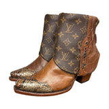8 Brown & Embossed Exotic with Designer Canty Boots®